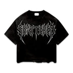 Shattered Hearts Logo Black Tee