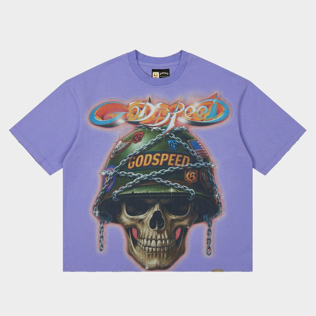 Godspeed “Badges Of Honor” Lavender Tee