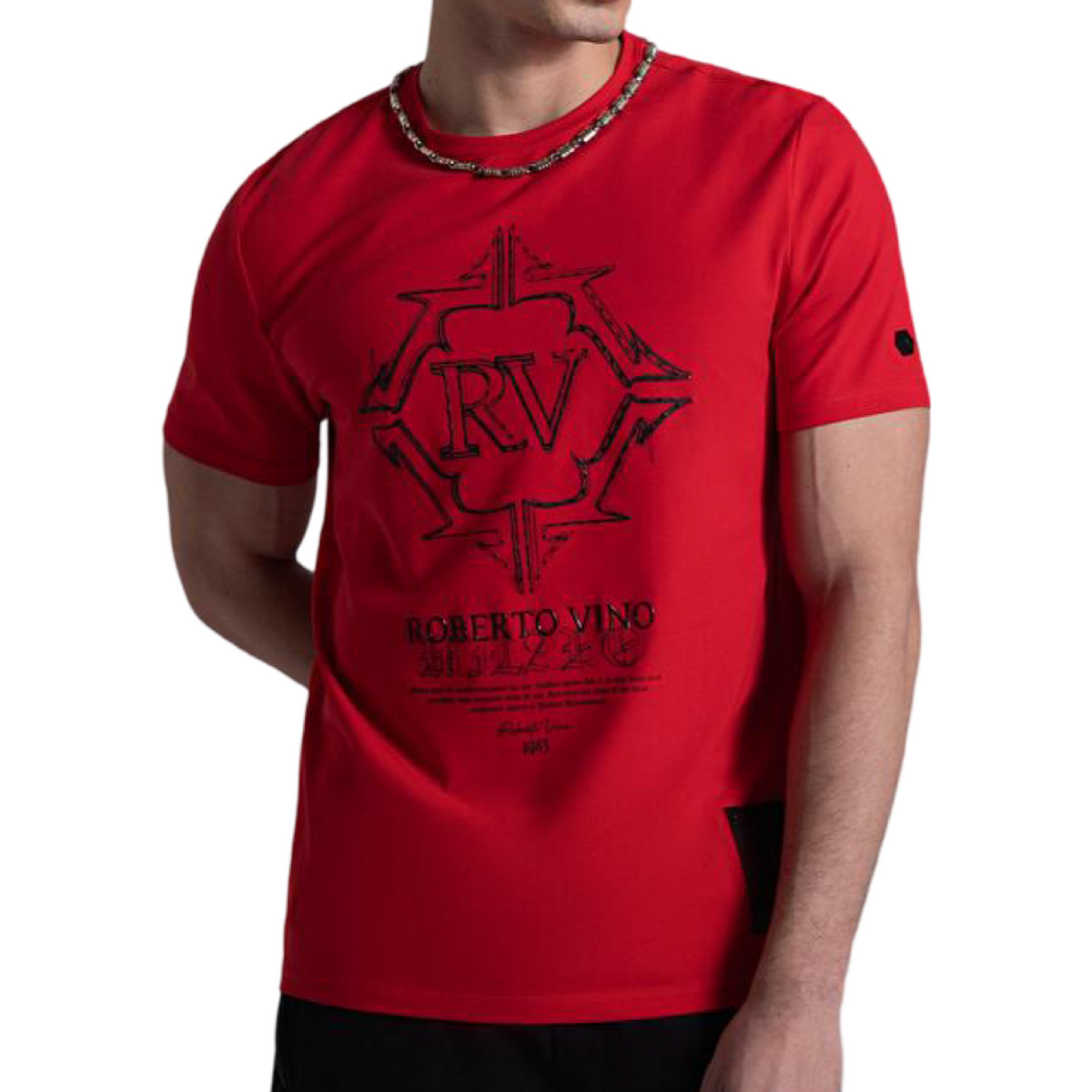 Roberto Vino Tech RV Rotes T-Shirt