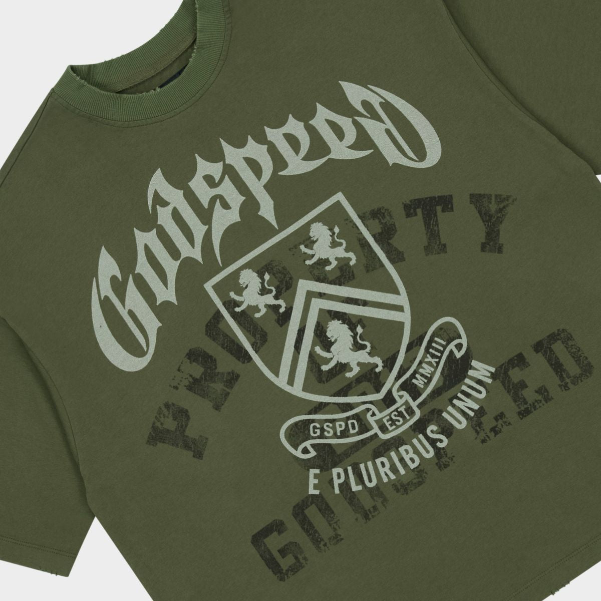 Godspeed “Collegiate” Olive Tee