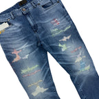 RH45 London “Ocean” Stitching Jeans