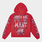 Godspeed „Chrome Motto“ roter Kapuzenpullover
