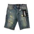 Anom „Nightfall“ Blue Wash Shorts