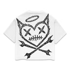 Shattered Hearts Logo White Tee