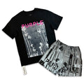 Purple Brand „Palms View“ Nylon-Shorts-Set