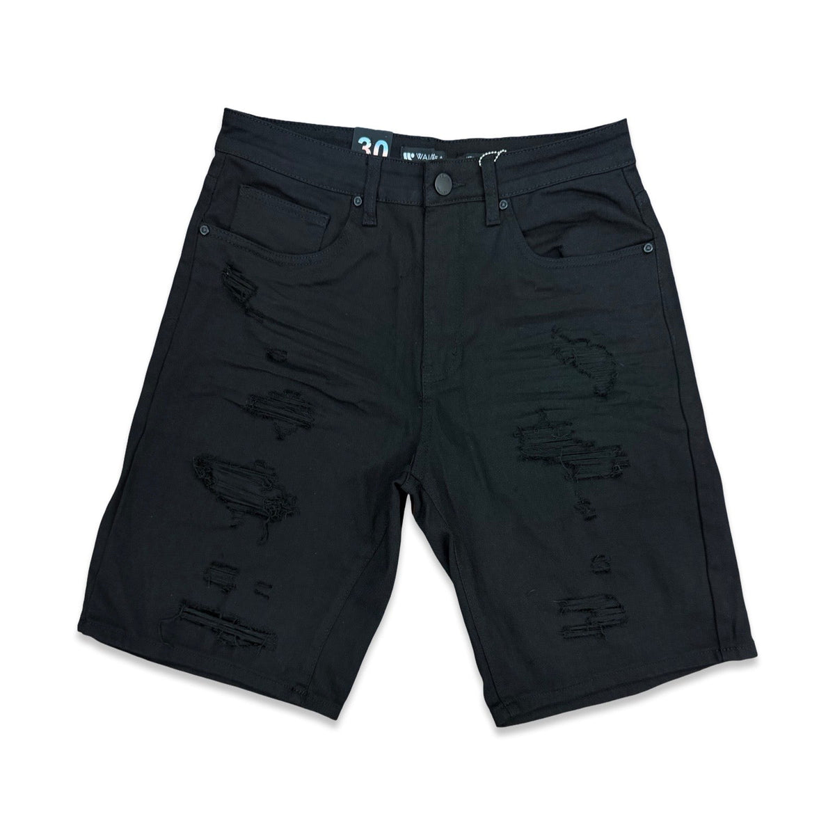 W By Waimea Black Denim Shorts