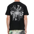 Purple Brand Shattered Black T-Shirt mit kurzem Arm