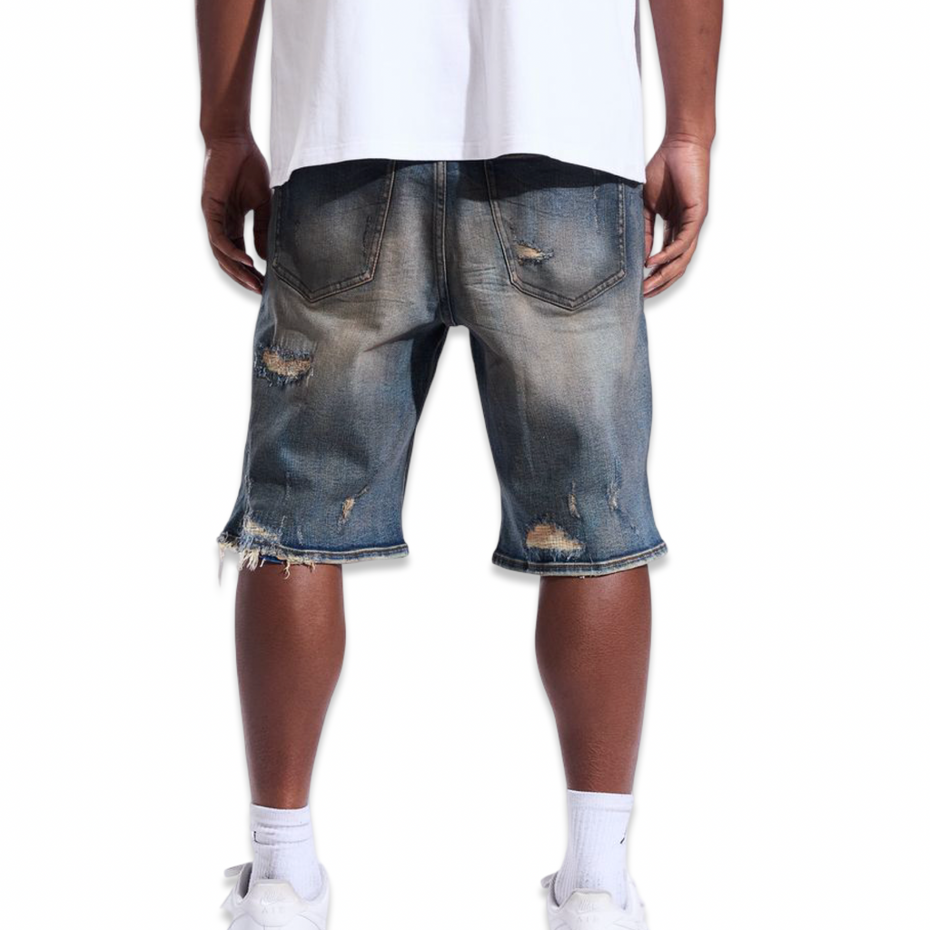 Crysp Cena Indigo Shorts (022)