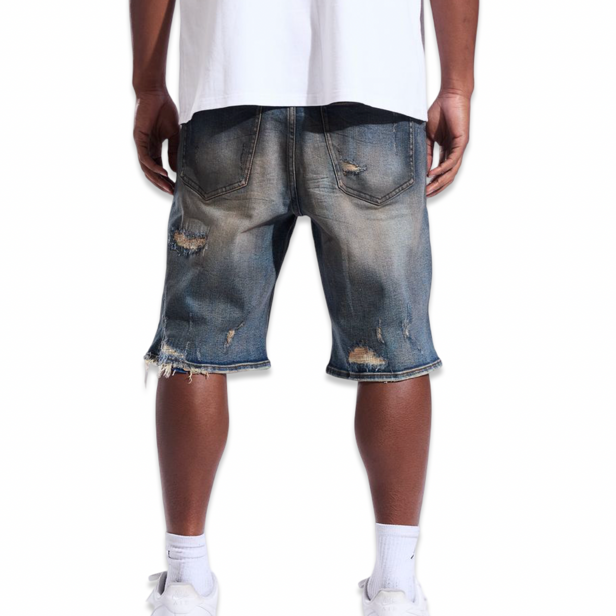 Crysp Cena Indigo Shorts (022)