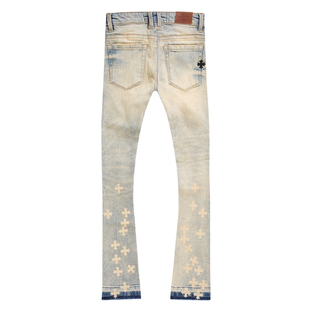 JC Kids “Paradise” Lager Stacked Jeans