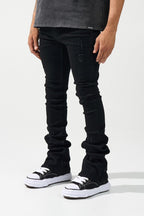 Serenede “Noir7” Jet Black Stacked Jeans