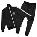 RH45 London „Rhodium“ schwarzes Trainingsanzug-Set