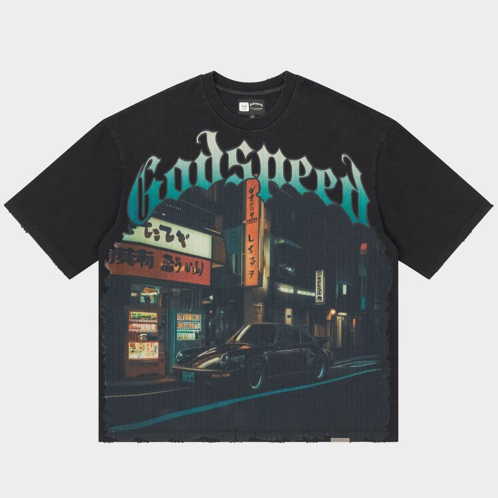 Godspeed „Pit Stop Tokyo“ Wasch-T-Shirt