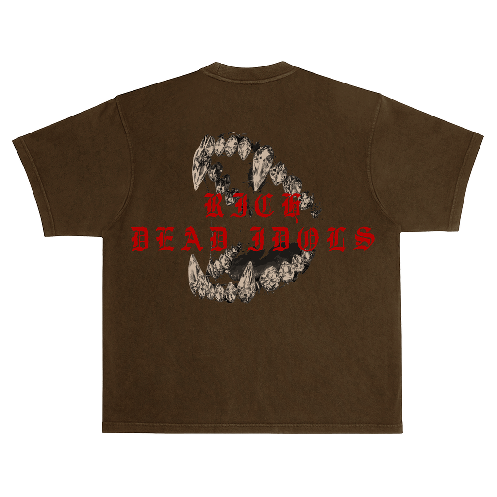 Rich Idols “Money Hungry” Brown Tee