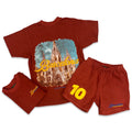 ONN “Barcelona” Rust Short Set