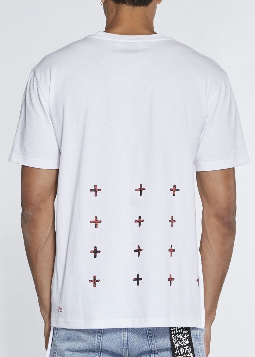 Ksubi Autograph Space White T-Shirt mit kurzem Arm