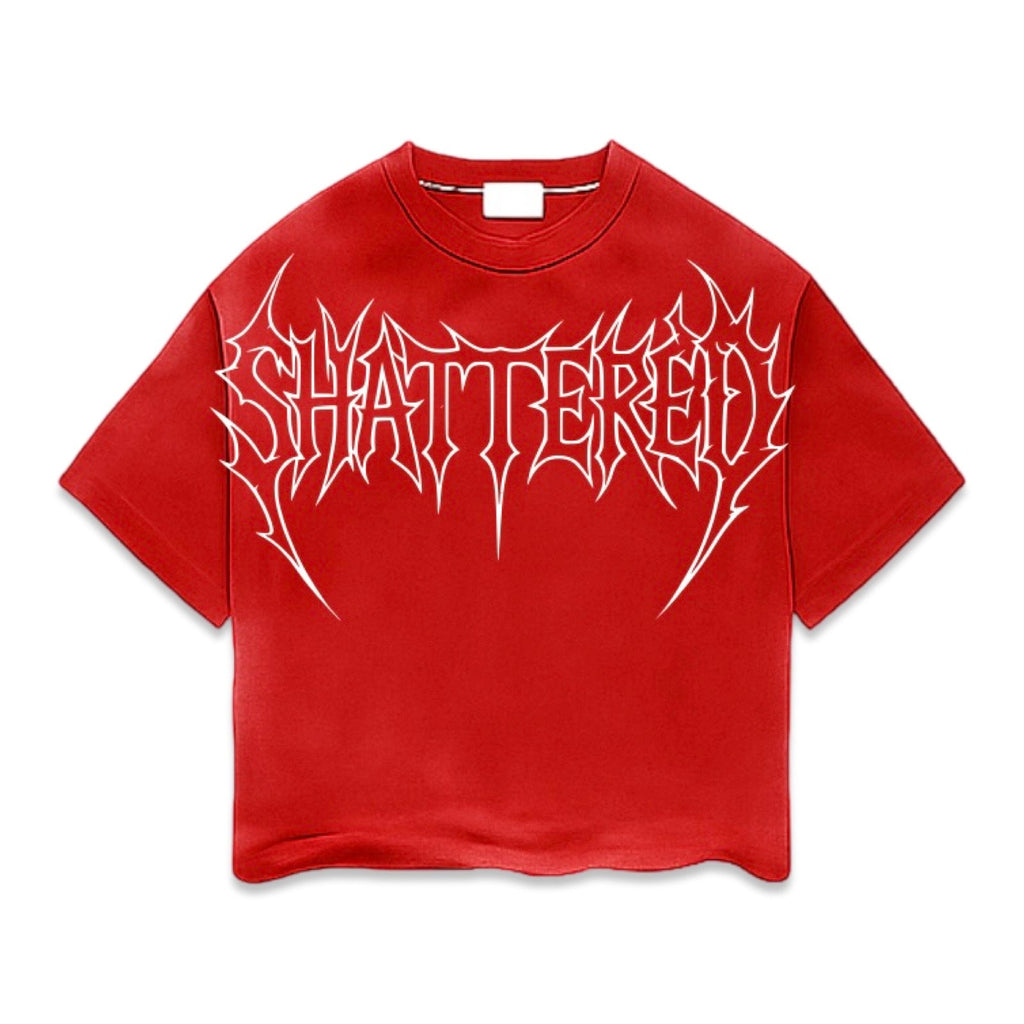 Shattered Hearts Logo Red Tee