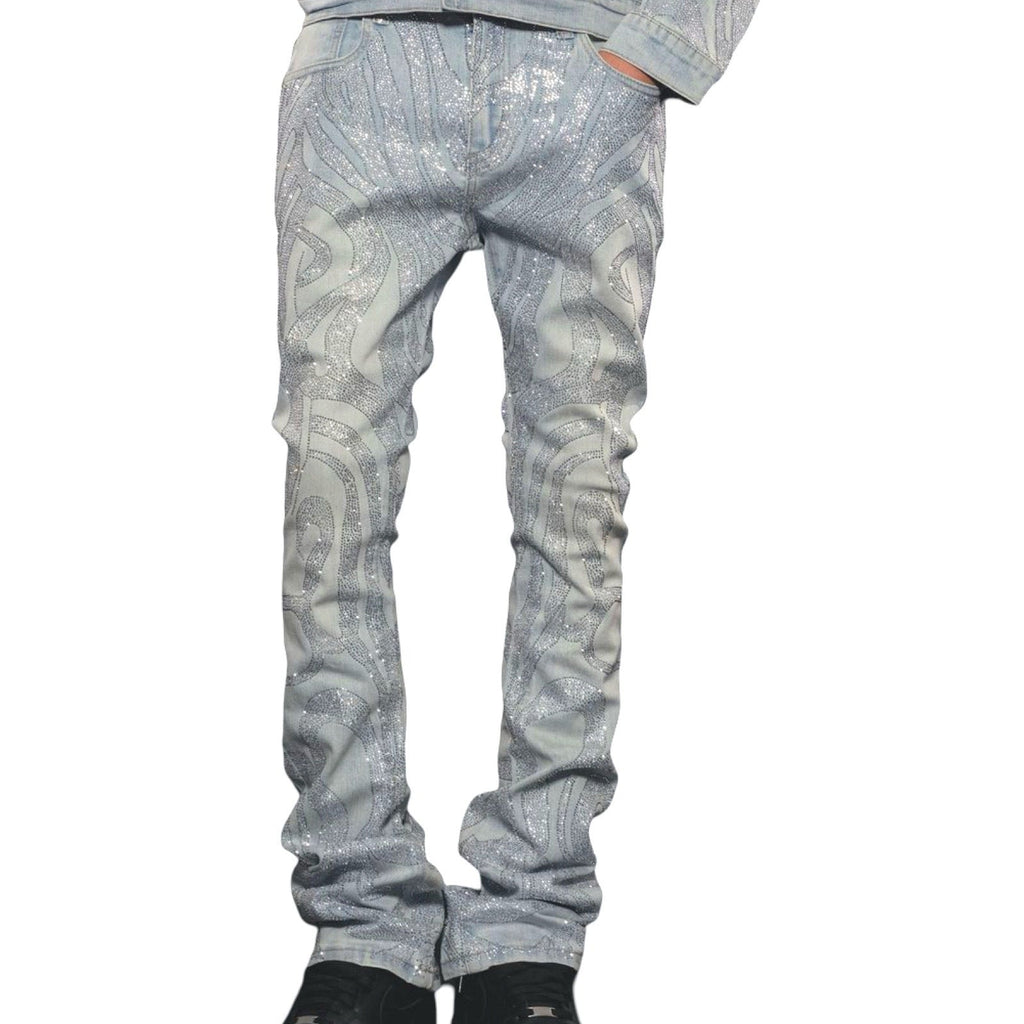 Vicious “Embellished” Indigo Blue Jeans