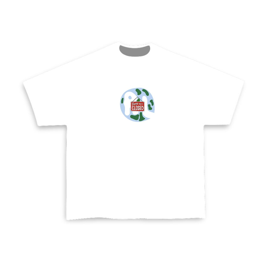 Red Letters “Sorry We’re Closed” Tee