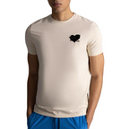 Roberto Vino Tech Heart Beige Tee