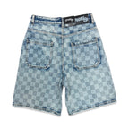 Prestige „Checkerboard“ Blue Wash Jorts