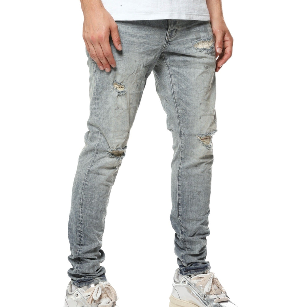 Purple Brand “Worn Reflective” Indigo Jeans