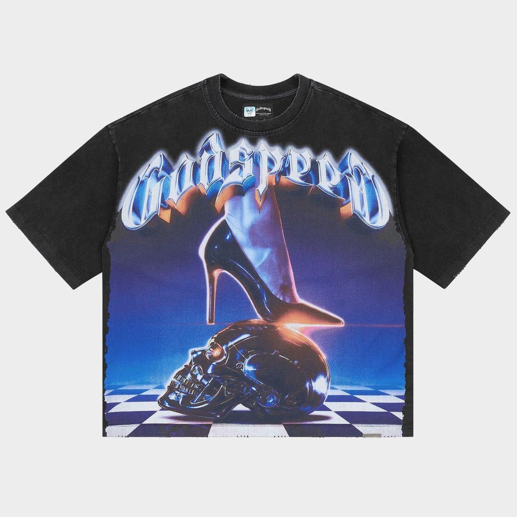 Godspeed „Queen’s Gambit“ schwarzes T-Shirt