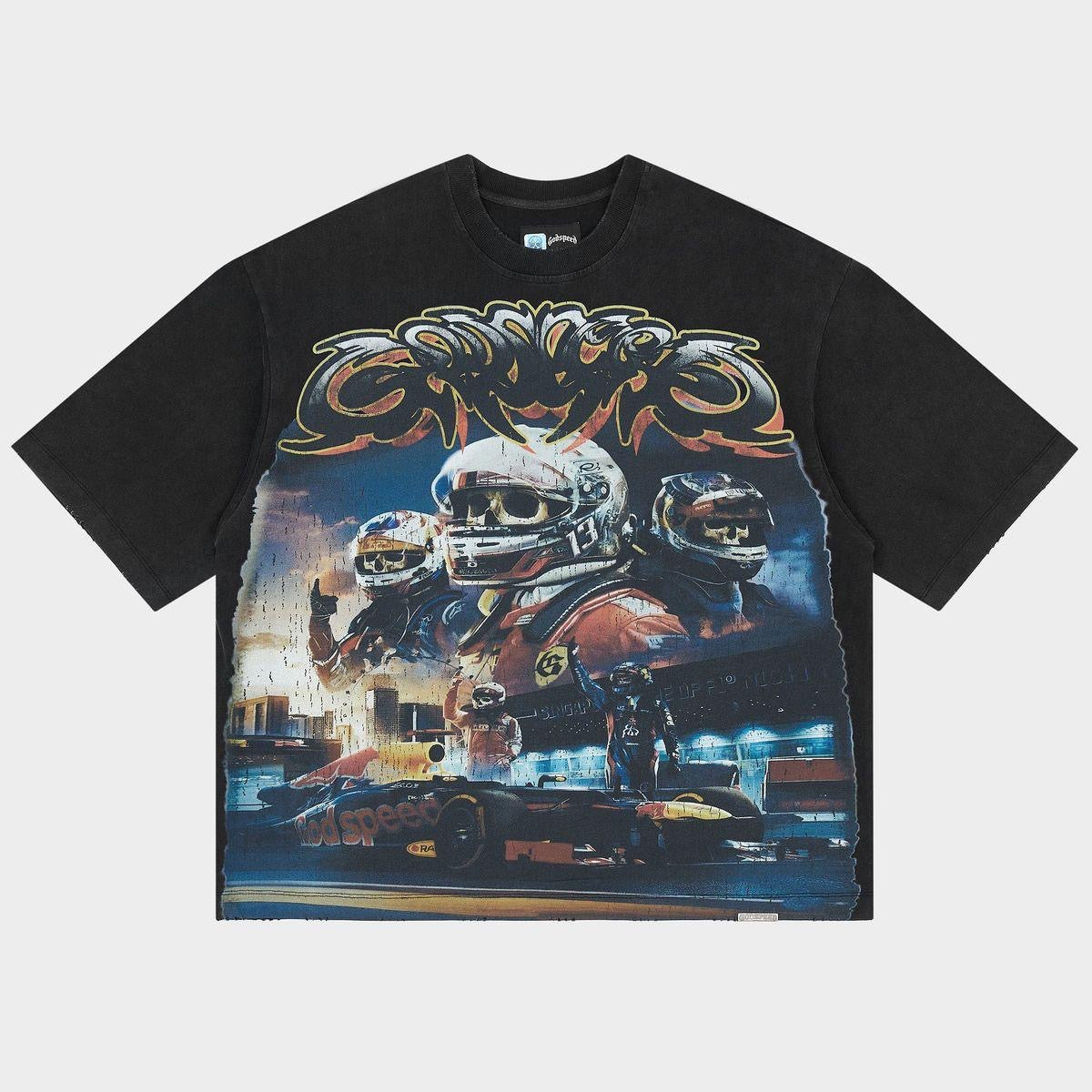 Godspeed „Front Runners“ schwarzes T-Shirt