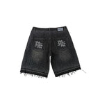 Mixed Emotion “ME” Rhinestone Black Shorts