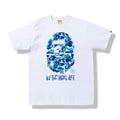 BAPE “ABC Camo” White/Blue Tee