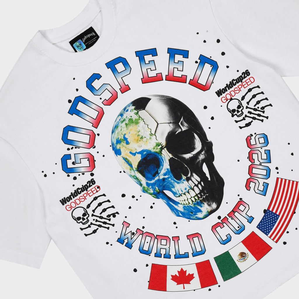 Godspeed “Planet Futbol” White Tee
