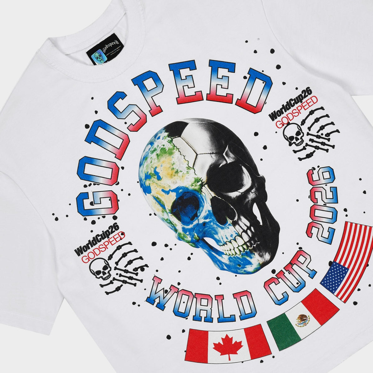 Godspeed “Planet Futbol” White Tee