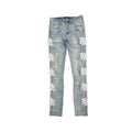 Mixed Emotion “Monogram” Sea Wash Jeans