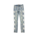 Mixed Emotion “Monogram” Sea Wash Jeans