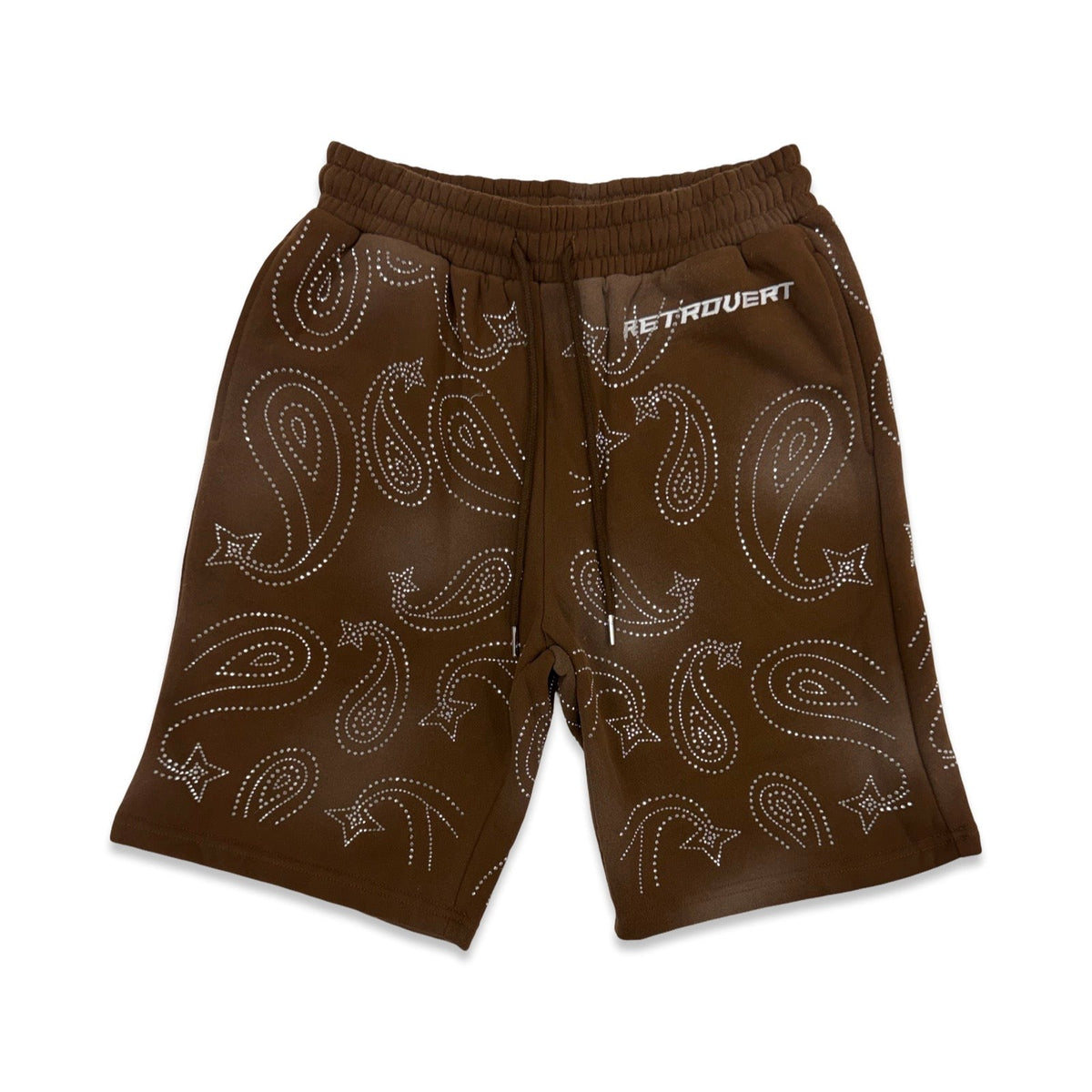 Retrovert Rhinestone Paisley Shorts