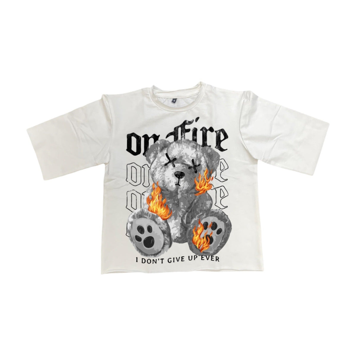 Beast Kids “On Fire” Crop Tee