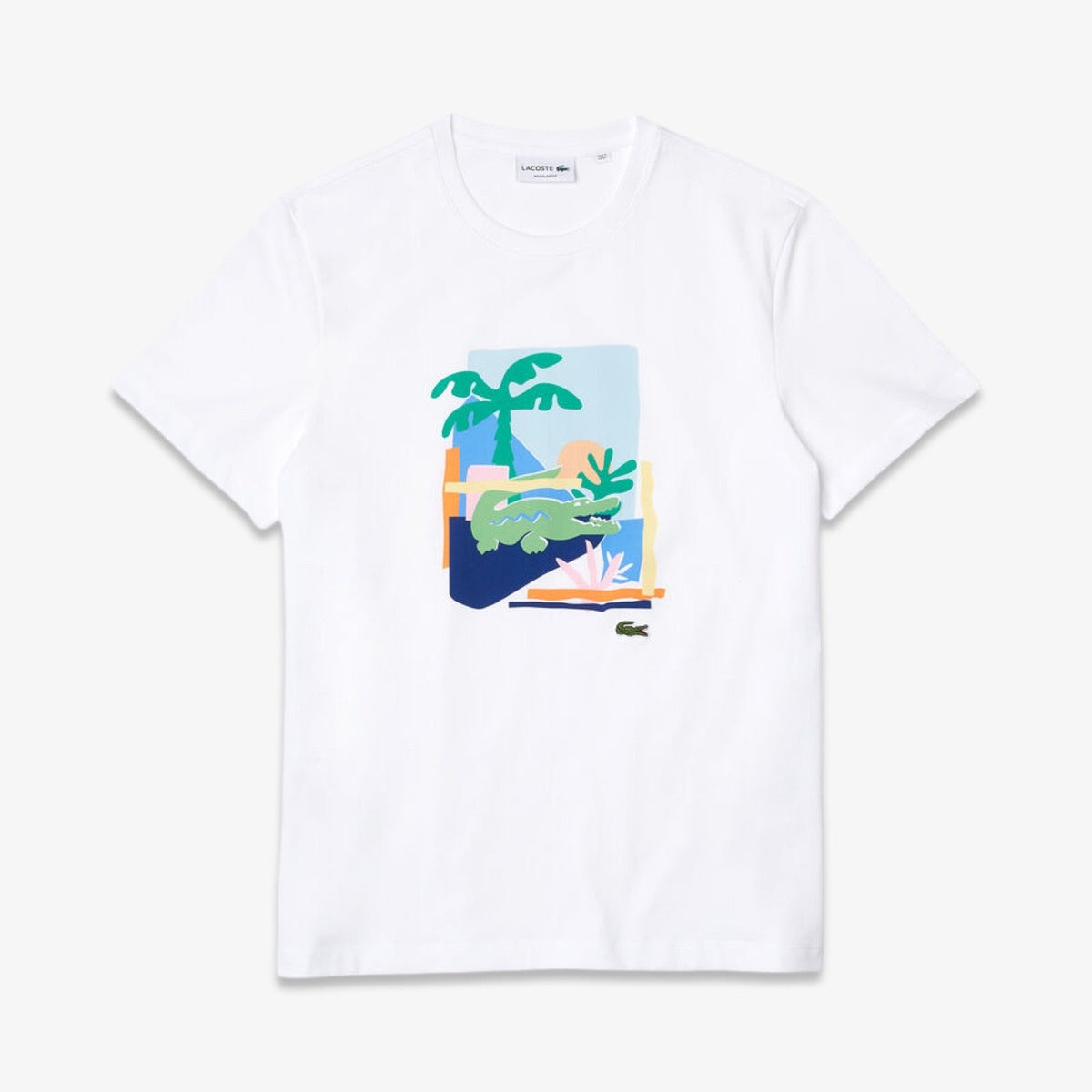 Lacoste Palm Beach Tee In White