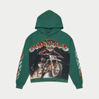 Godspeed „Motocross“ Green Wash Kapuzenpullover