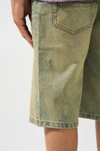 Serenede “Citrine” Yellow Denim Shorts