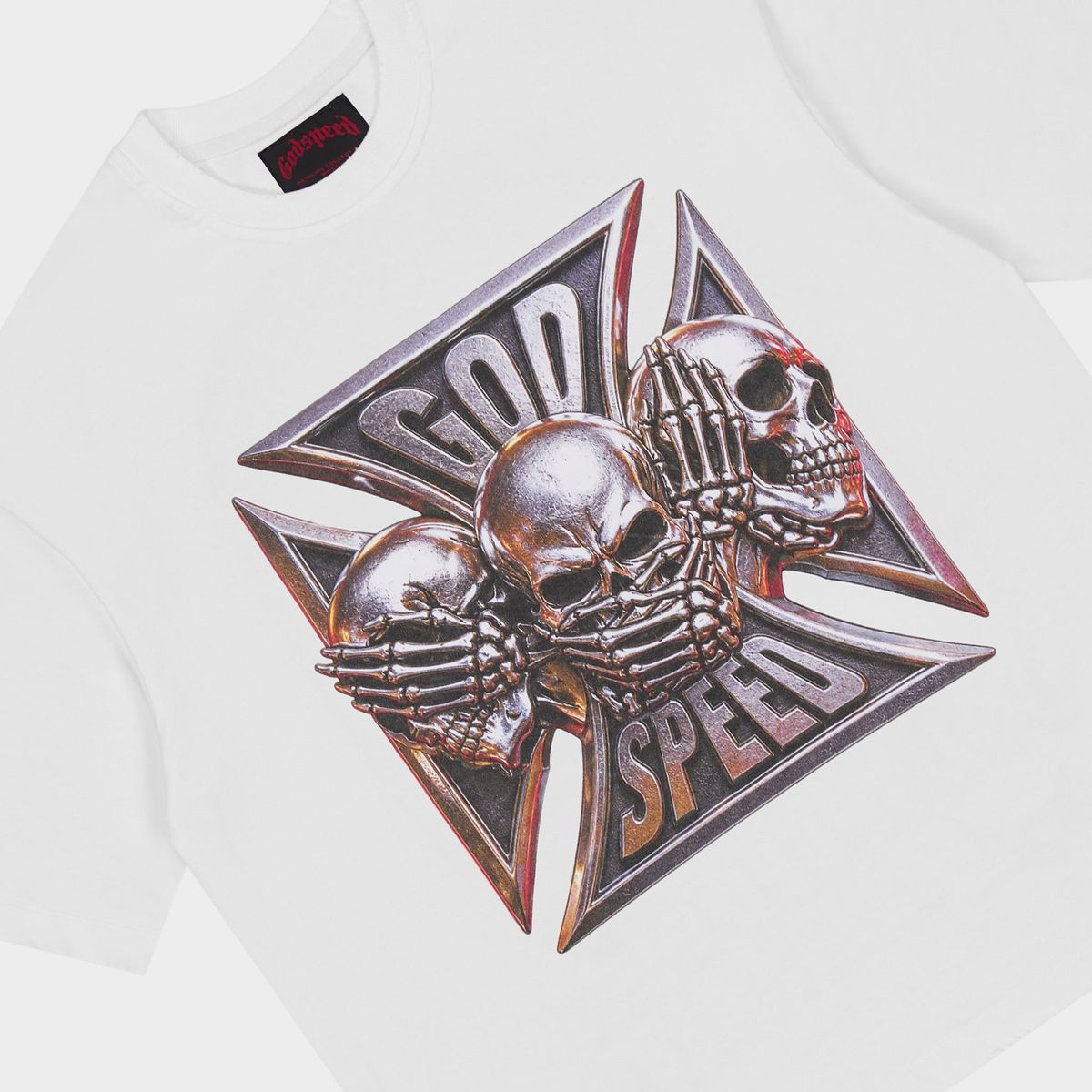 Godspeed “Omerta” White Tee
