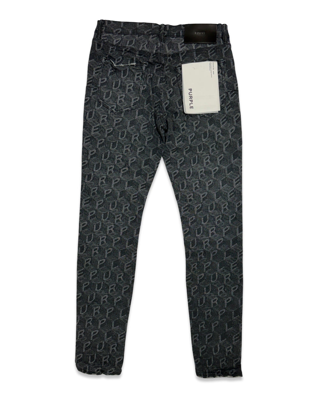 Purple Brand “Monogram Block” Black Jeans