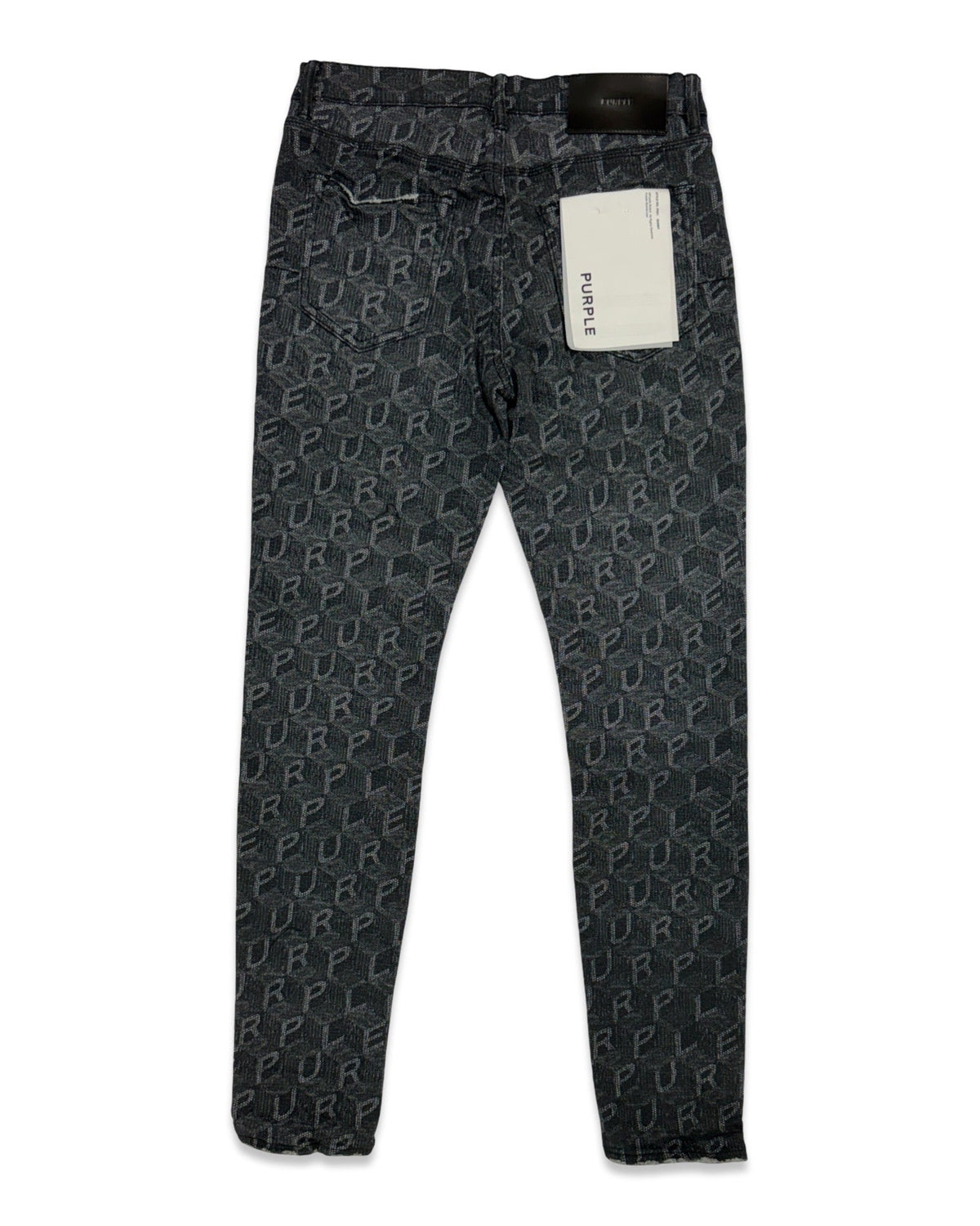 Purple Brand “Monogram Block” Black Jeans