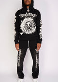 PLTKS Acid-Wash-Jogginganzug in Schwarz