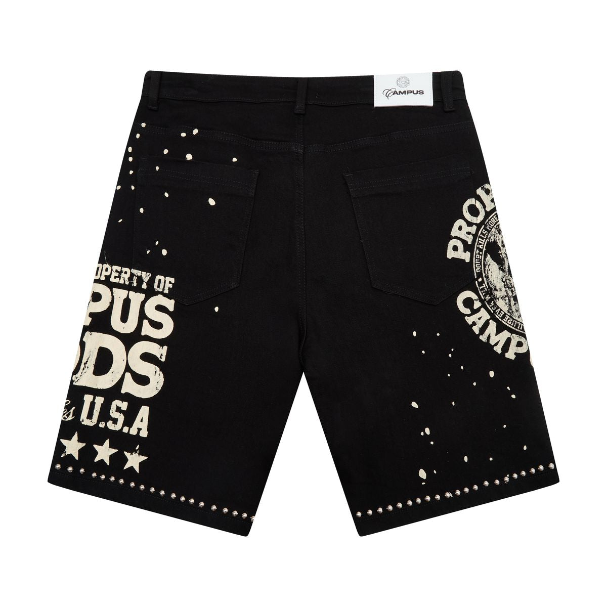 Campus “Seraph” Black Denim Jorts