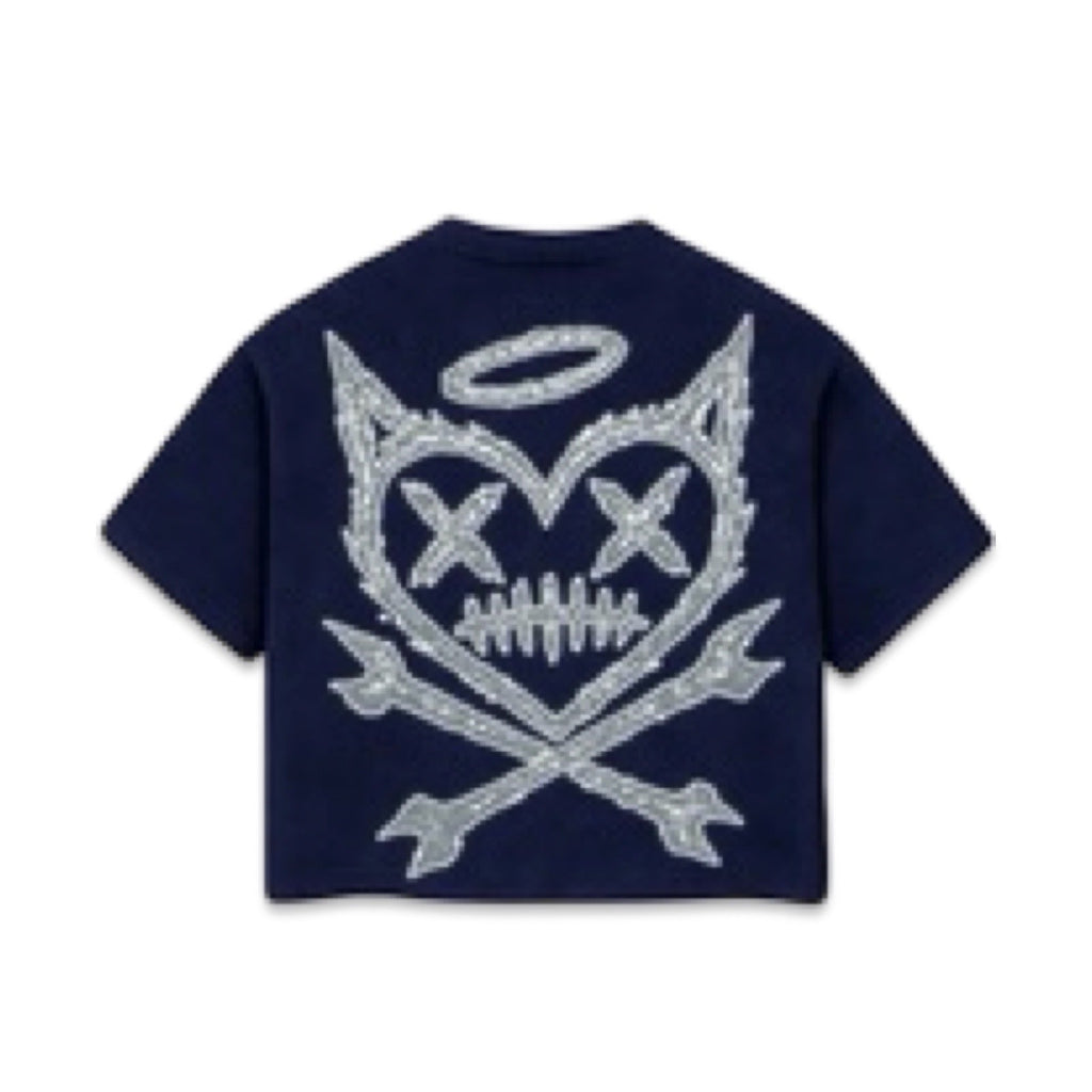 Shattered Hearts “Logo” Navy Tee