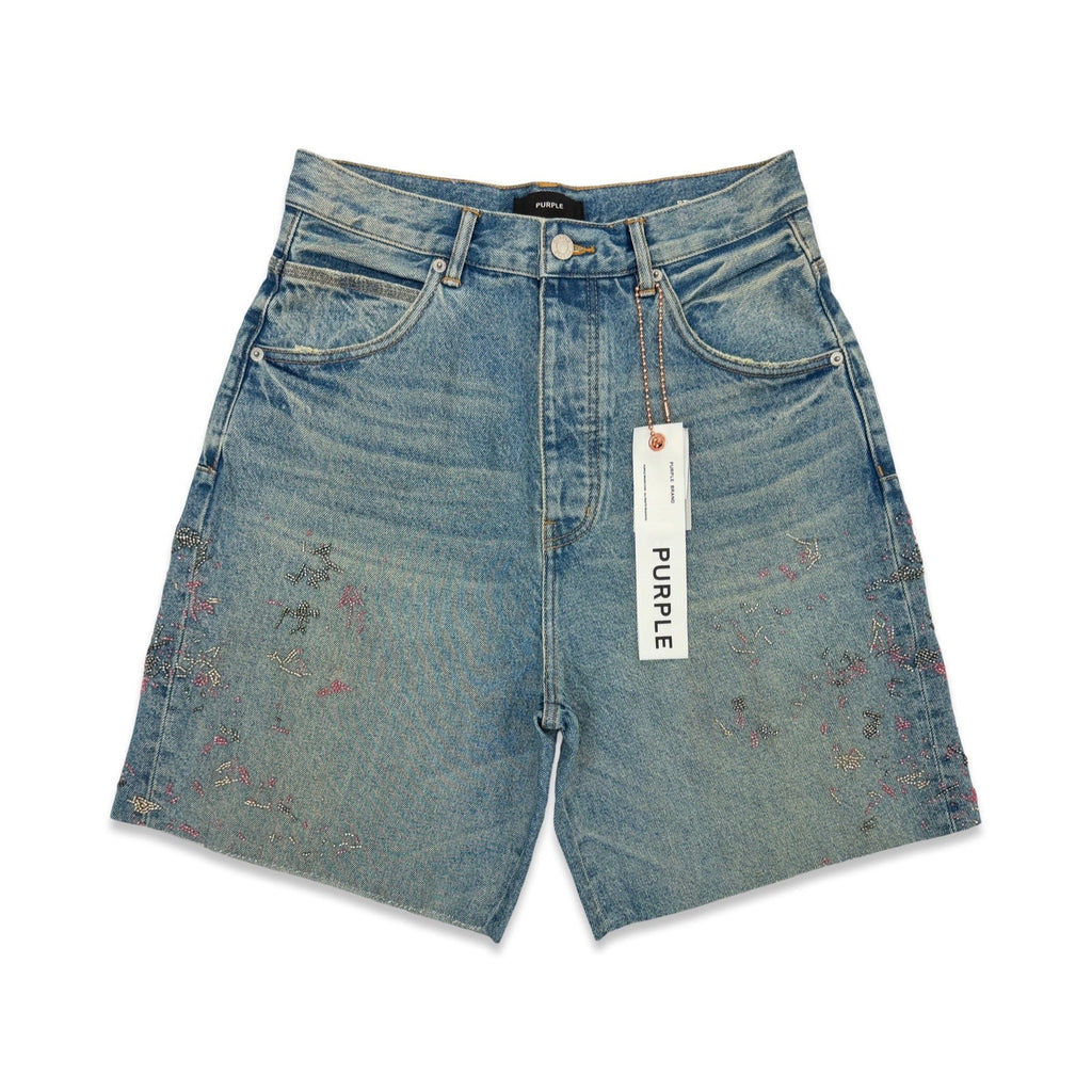 Purple Brand Bead Splatter Shorts