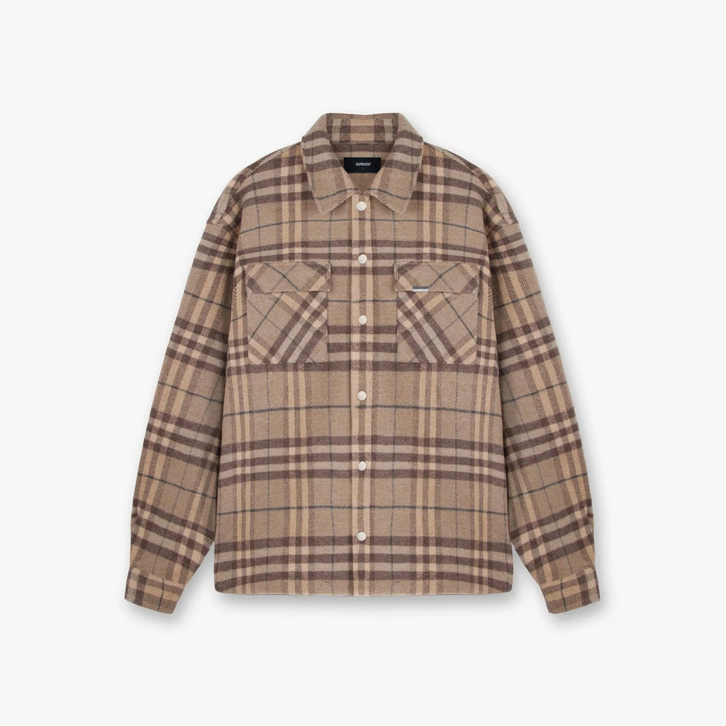 Represent Heavyweight Initial Flanellhemd