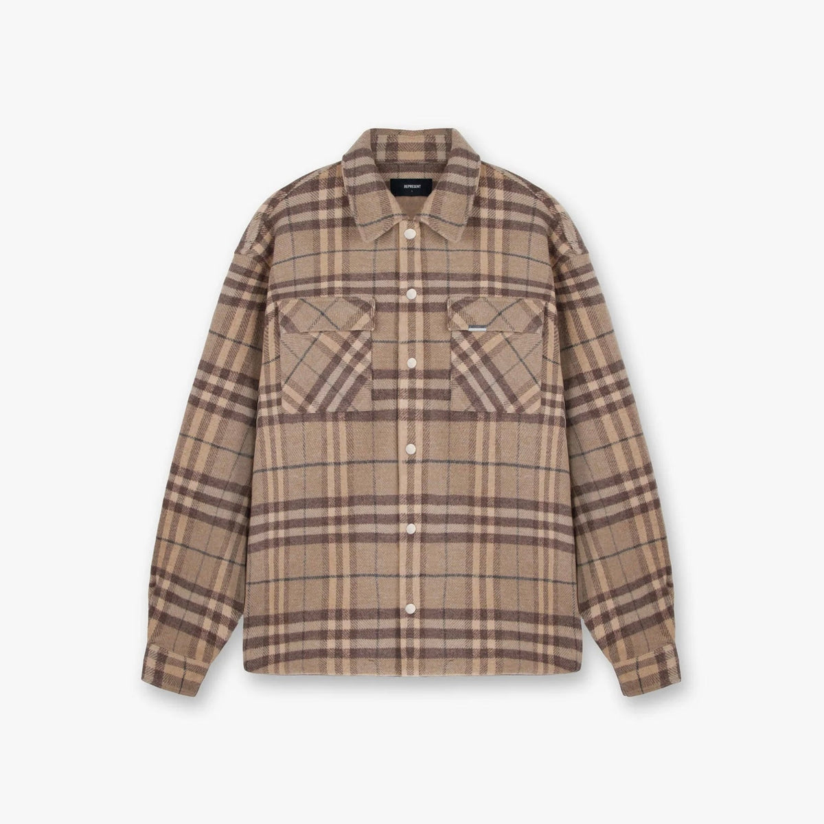 Represent Heavyweight Initial Flanellhemd