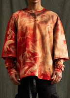 Embellish NYC Mirage Strick-T-Shirt in Orange