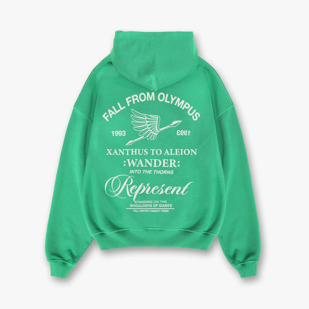 Represent Olympus Island grüner Kapuzenpullover